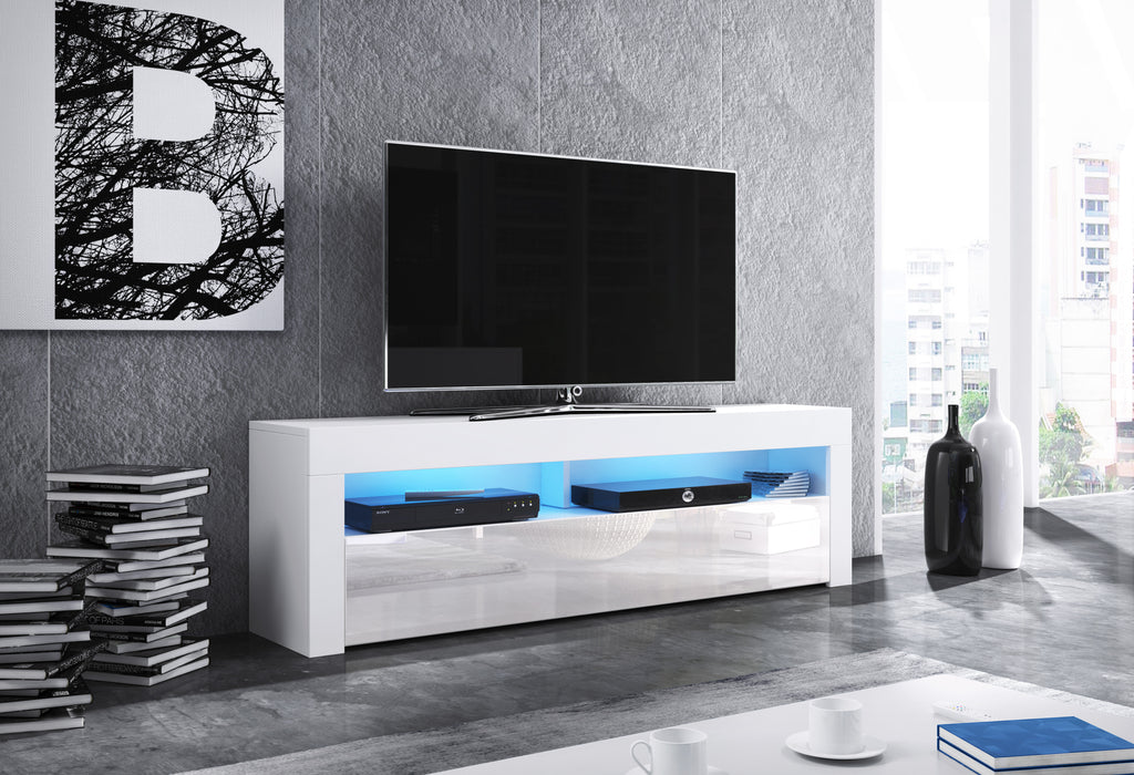 Modern TV Stand Ravenna with LED light, TV Table unit, DafiFurniture, DafiFurniture