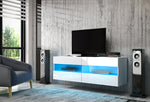 TV Stand Ragusa with LED Light, TV Table unit, DafiFurniture, DafiFurniture