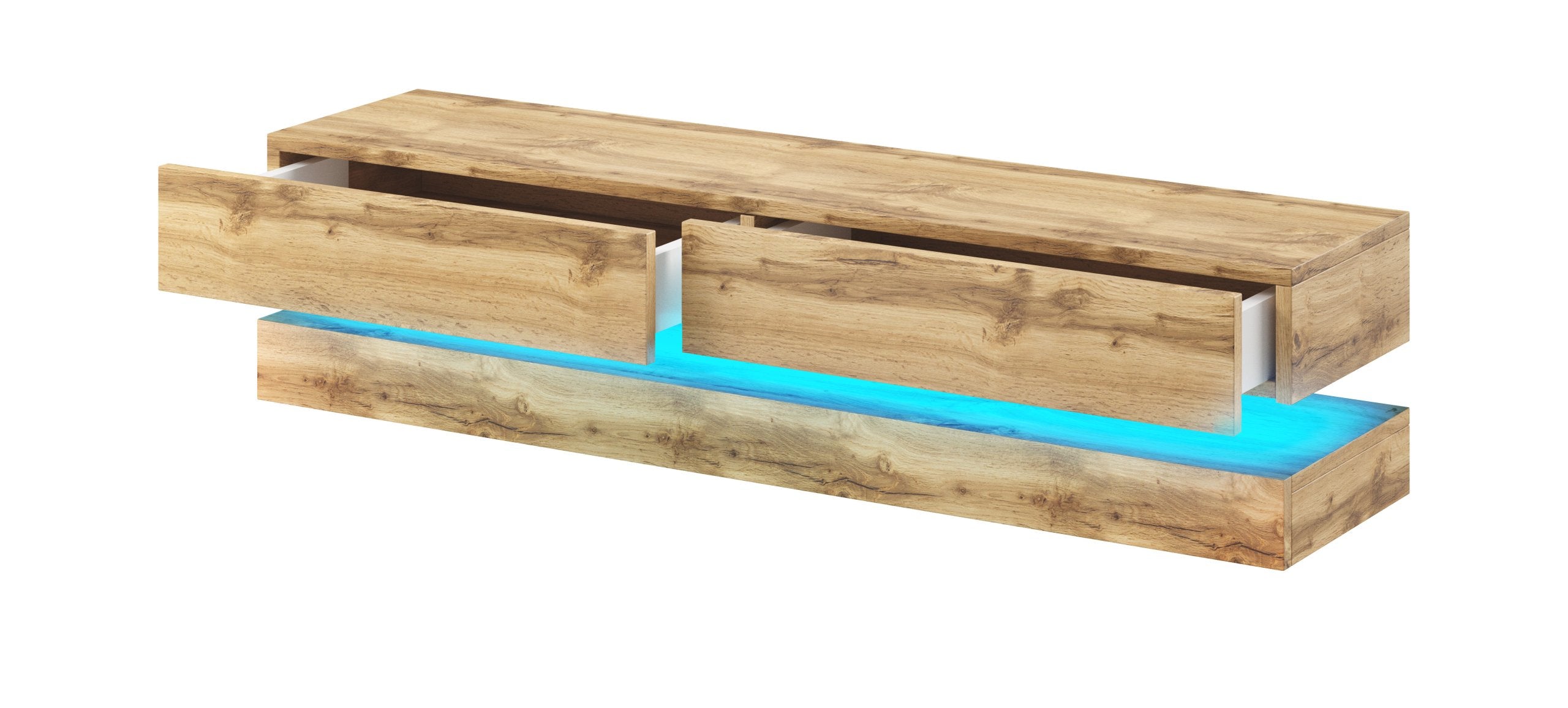 LED Hanging Shelves Venge, TV Table unit, DafiFurniture, DafiFurniture