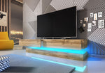 LED Hanging Shelves Venge, TV Table unit, DafiFurniture, DafiFurniture