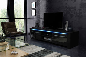 Torino White TV Table with LED Light, TV Table unit, Dafi Furniture, DafiFurniture