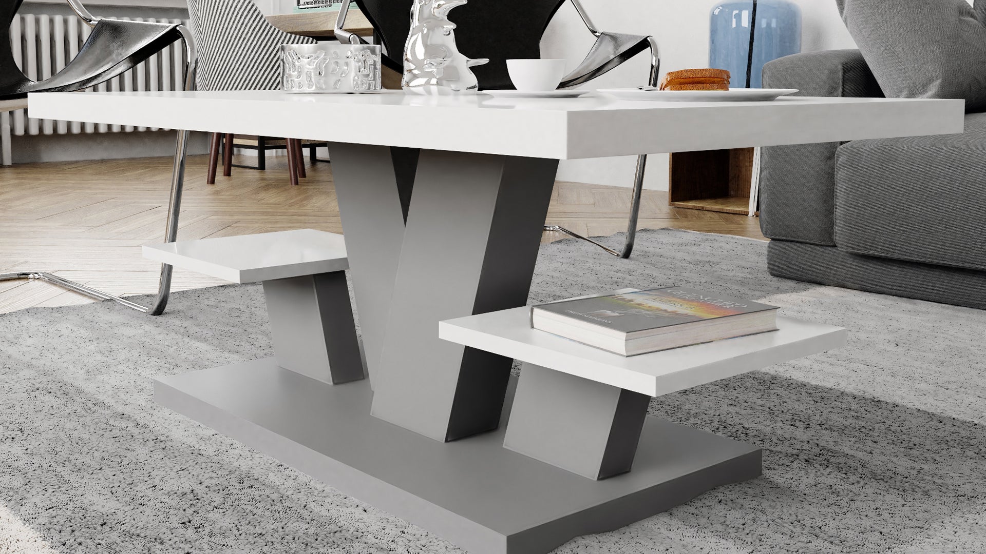 Coffee Table VIVA White and Black